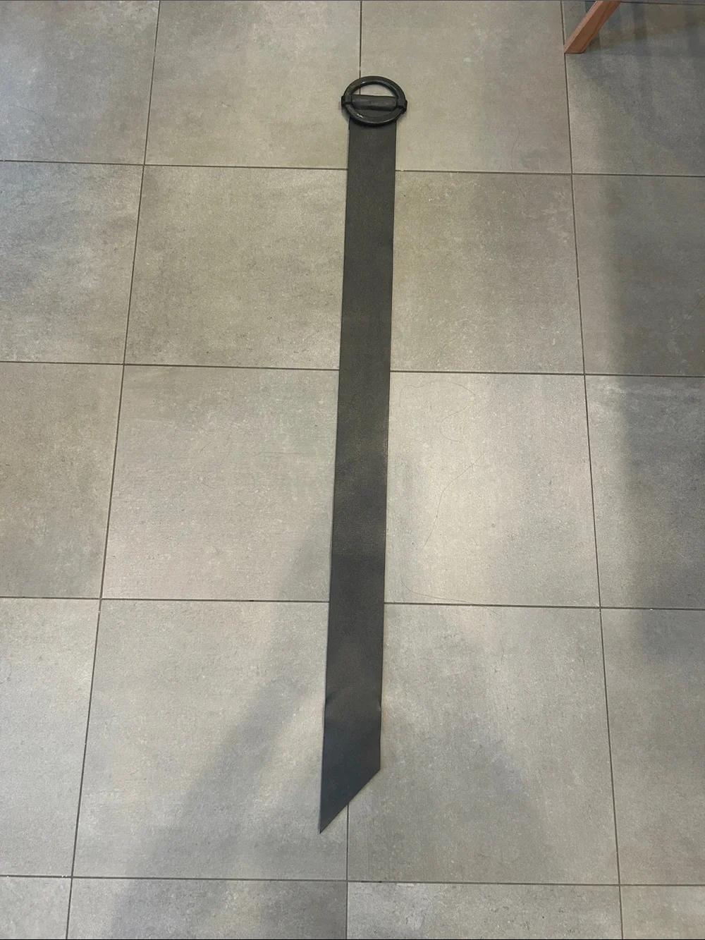 Brave Black Leather Adjustable Belt - Picture 3 of 9